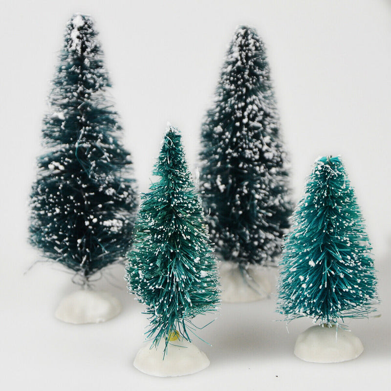 Mini - Bäume " 4er Set "  Dekobaum Tannenbaum Weihnachtsbaum Dekoset Landschaft
