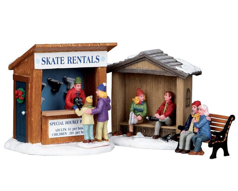 Lemax Set - Skate Rentals - Schlittschuhverleih