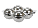 4 Stück * 10cm Weihnachtskugeln Glas