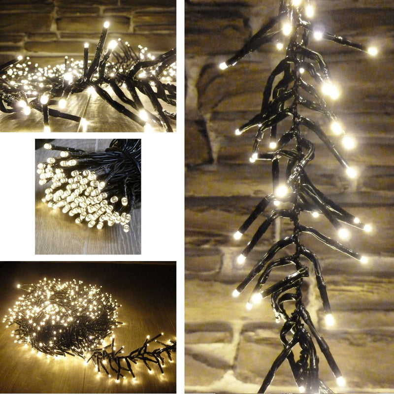 LED Lichterkette mit 8 Funktionen warmweiß outdoor/indoor Variation