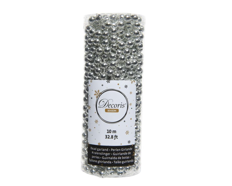 Perlenkette silber 10m