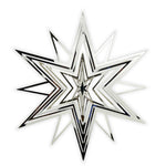 Christbaumschmuck 3D SILBER Variation