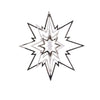 Christbaumschmuck 3D SILBER Variation