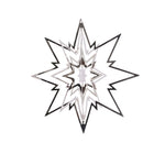 Christbaumschmuck 3D SILBER Variation