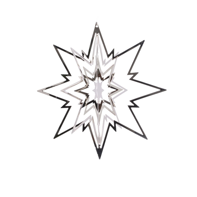 Christbaumschmuck 3D SILBER Variation