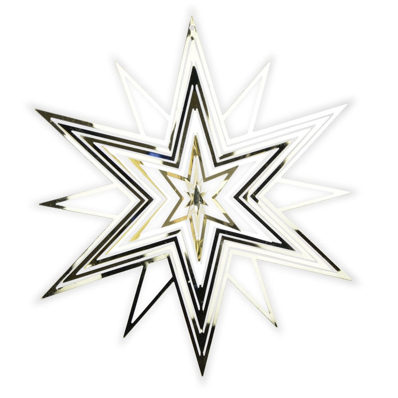 Stern 3D 23x23cm gold