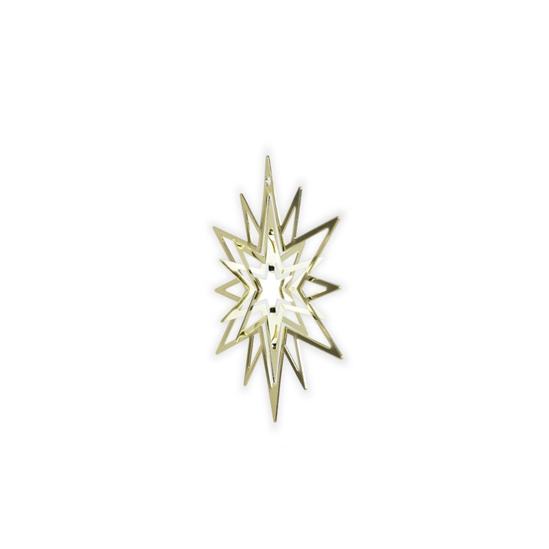 Stern 3D 7x8cm gold