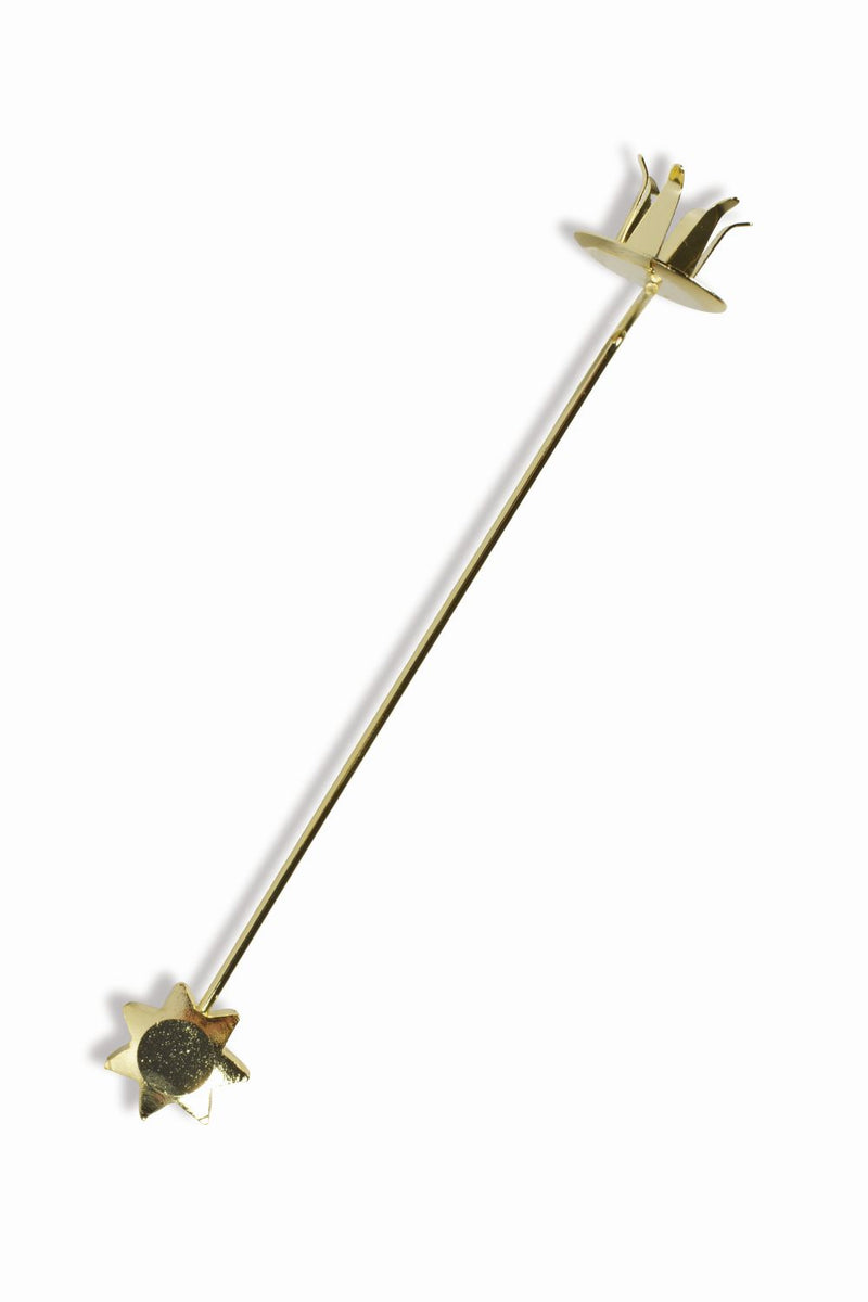 Balance Baumhalter mit Stern Metall 16cm gold