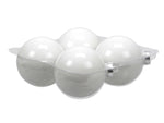 4 Stück * 10cm Weihnachtskugeln Glas