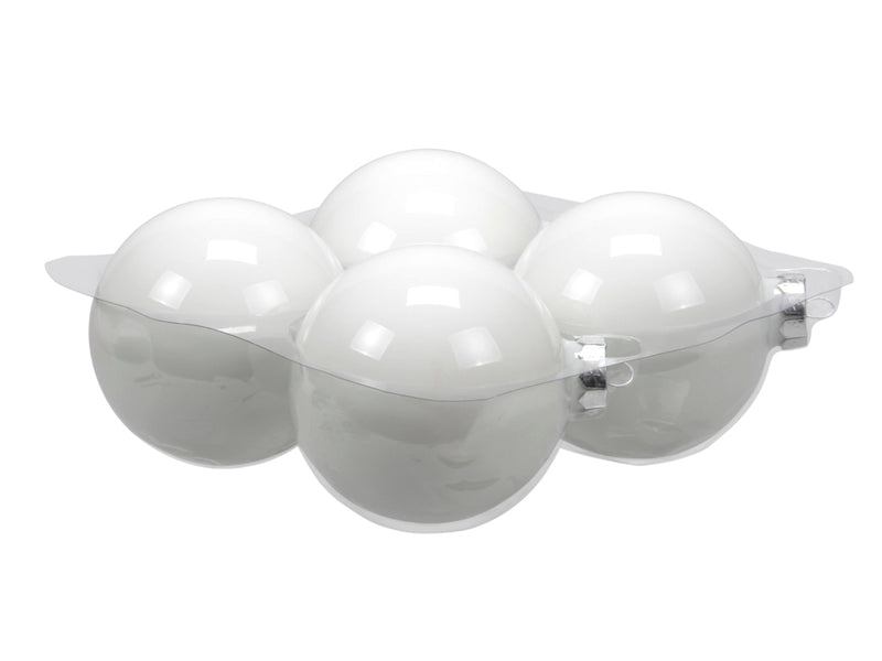 4 Stück * 10cm Weihnachtskugeln Glas