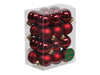 24 * 2,5cm Weihnachtskugeln Glas Variation