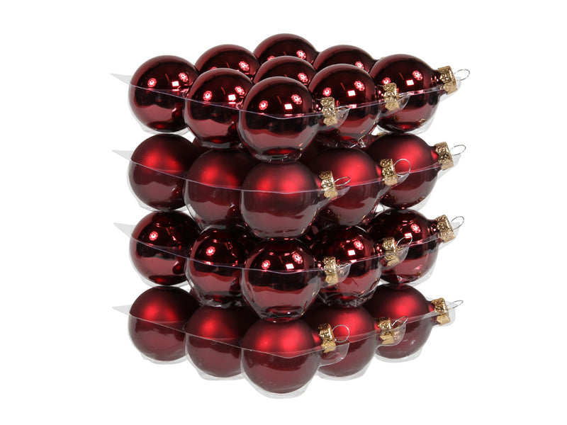 36 * Weihnachtskugeln 4cm Glas Variation