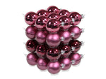 36 * Weihnachtskugeln 4cm Glas Variation