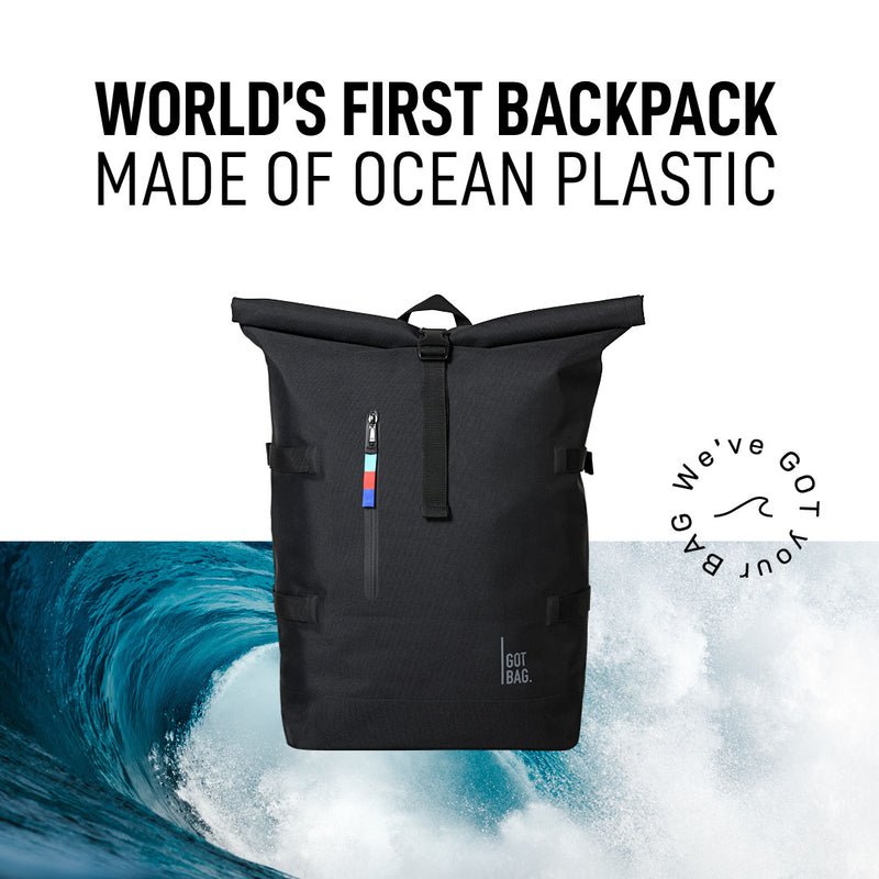 Got Bag Rolltop Backpack schwarz