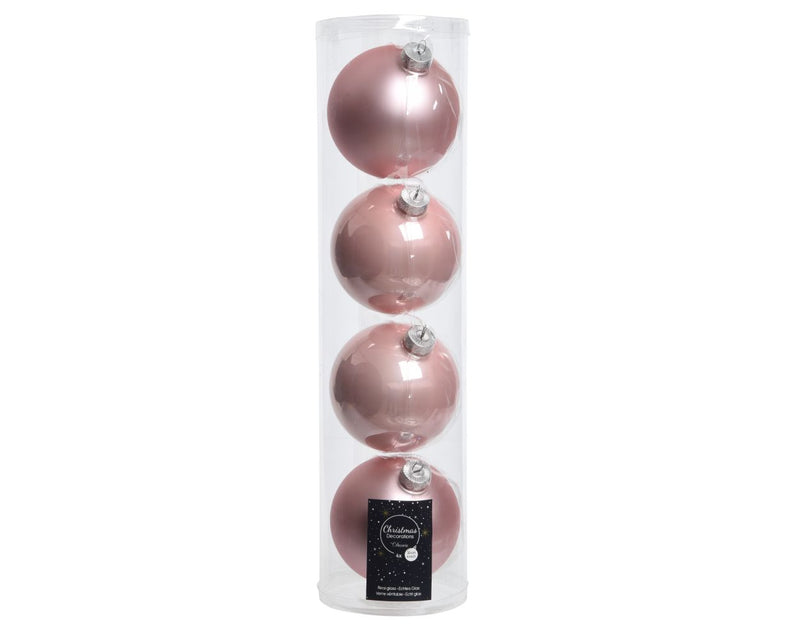 4 Stück glas Weihnachtskugeln D10 cm Variation