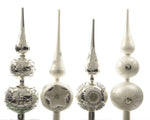 Weihnachtsbaumspitze Christbaumspitze 31x8cm Silber