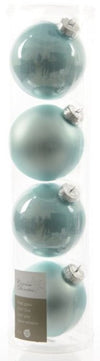 4 Stück glas Weihnachtskugeln D10 cm Variation