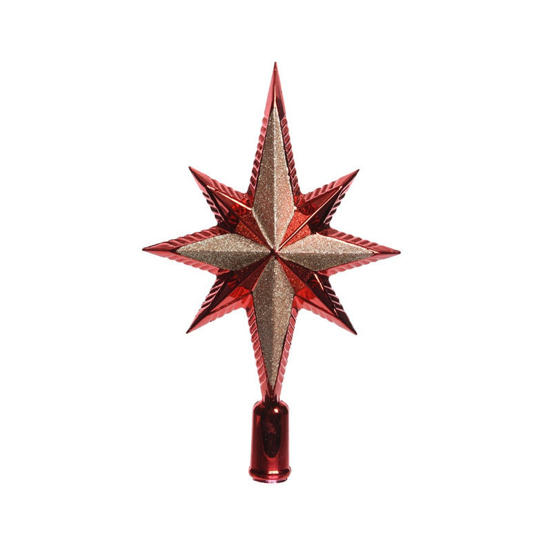 Stern Christbaumspitze bruchfest H25cm