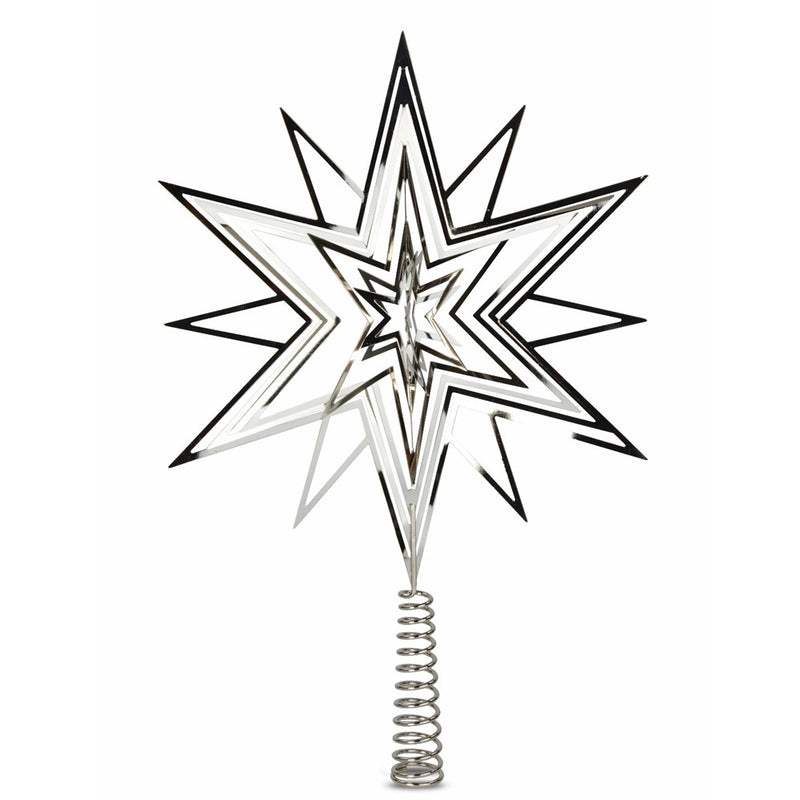 Christbaumschmuck 3D SILBER Variation