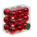 18 * 3cm Weihnachtskugeln Glas Variation
