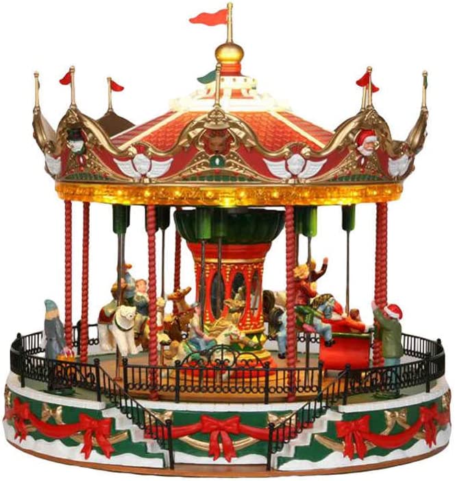 Lemax Karussell SANTA CAROUSEL, WITH 4.5V ADAPTOR