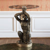 Beistelltisch Monkey Polyresin/Glas, 40x40x52 cm