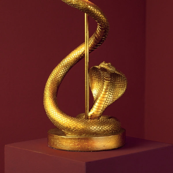 Schlangen Tischleuchte Kaara gold/schwarz 25,5x25,5x79,5cm