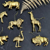 Hänger Löwe, gold Kunststoff, 12,5x4x7,5 cm