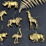 Hänger Löwe, gold Kunststoff, 12,5x4x7,5 cm