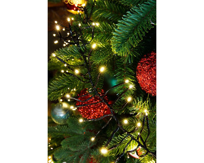 LED Lichterkette Warmweiß Clusterbeleuchtung Dimmer Timer indoor outdoor