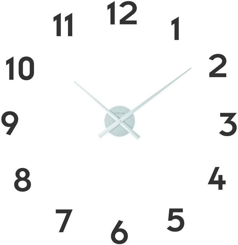 Wanduhr NEXTIME Small Hands Ø41 cm silber
