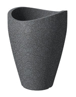 Scheurich Pflanzkübel Wave Globe High 254 Schwarz-Granit