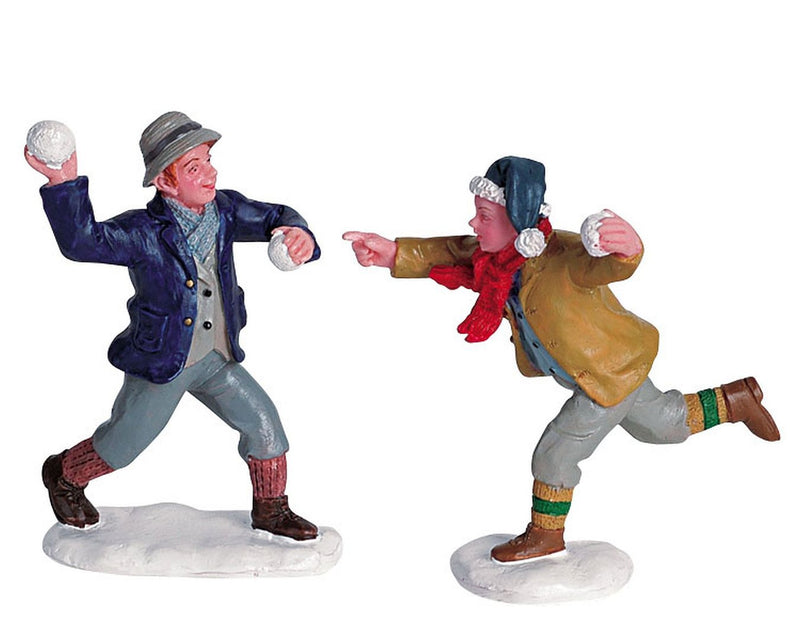 Lemax Schneeballschlacht SNOWBALL FUN, SET OF 2