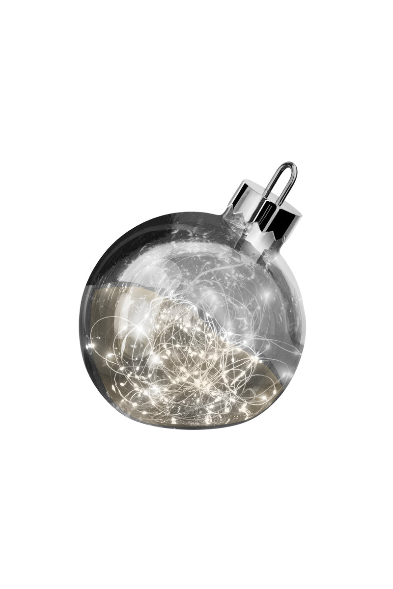 Sompex LED Dekoleuchte Ornament | Große Weihnachtskugel mit Beleuchtung | Dekoelement Fußboden 25cm
