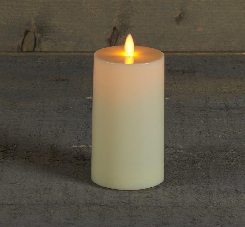 LED Kerze elfenbein bewegliche Flamme Variation