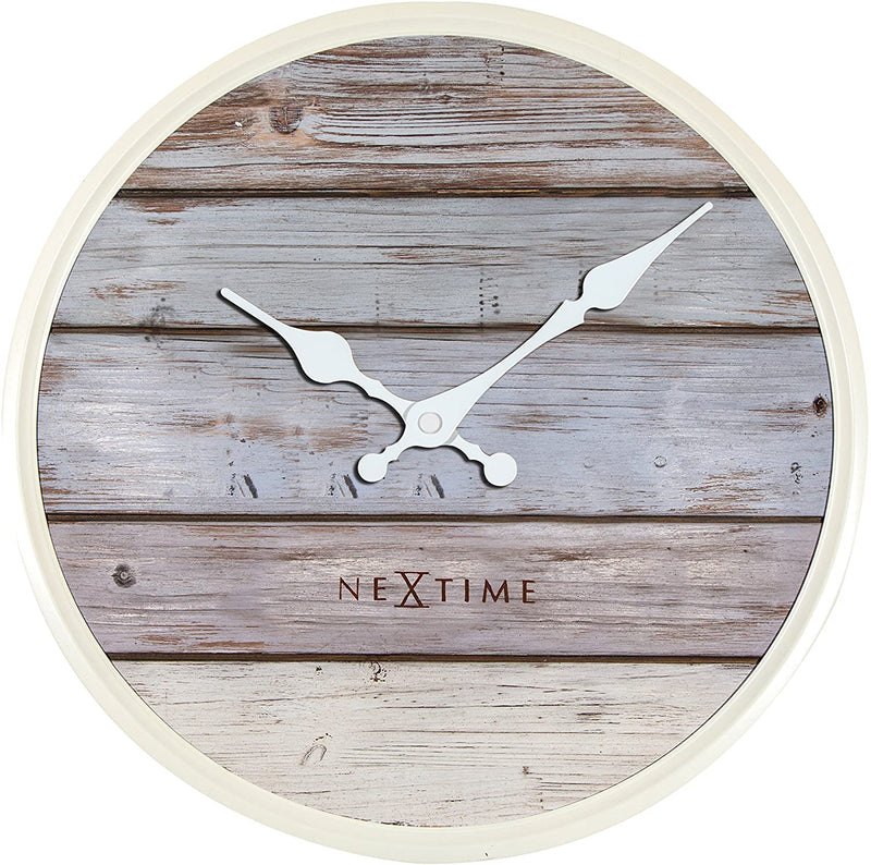 Wanduhr NEXTIME Plank Ø30 cm