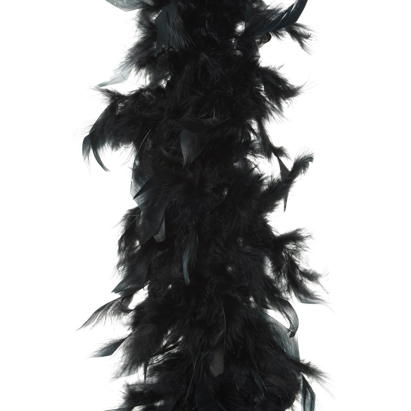 Girlande " Federboa " 15x184cm schwarz