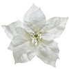 Poinsettia Weihnachtstern mit Klipp 24x7cm weiß