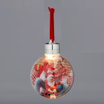 Weihnachtskugel Fotokugel DIY 8cm LED