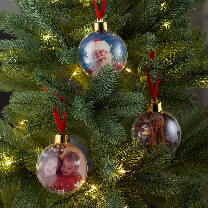 Weihnachtskugel Fotokugel DIY 8cm