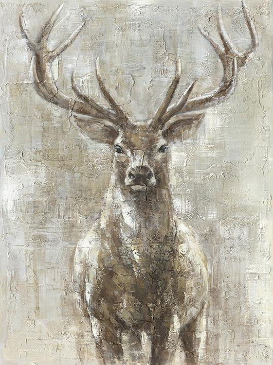 Bild Hirsch Ölbild 90x120cm
