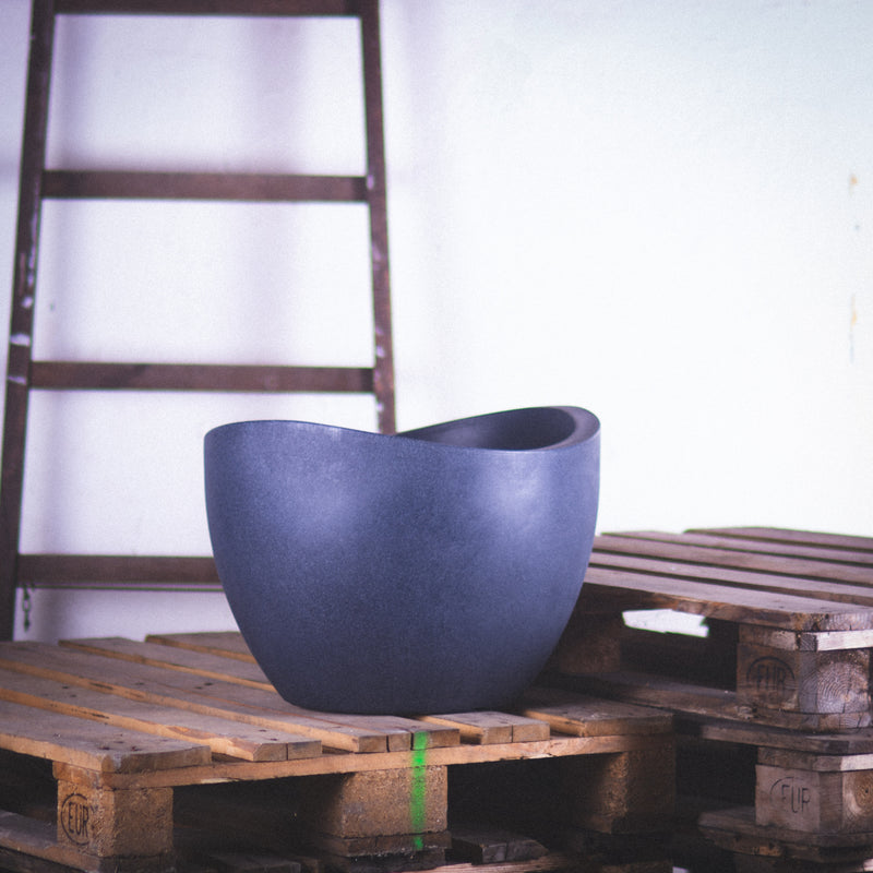 Scheurich Pflanzkübel WAVE 250  SCHWARZ GRANIT