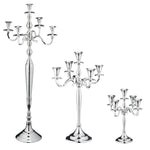 Kerzenleuchter 5 Arm silber