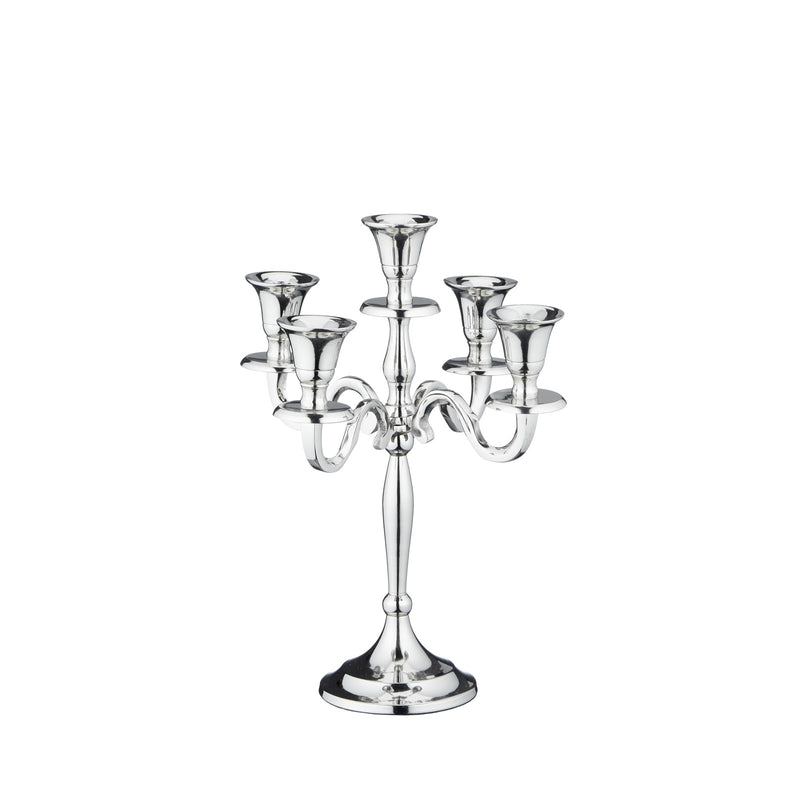 Kerzenleuchter 5 Arm silber