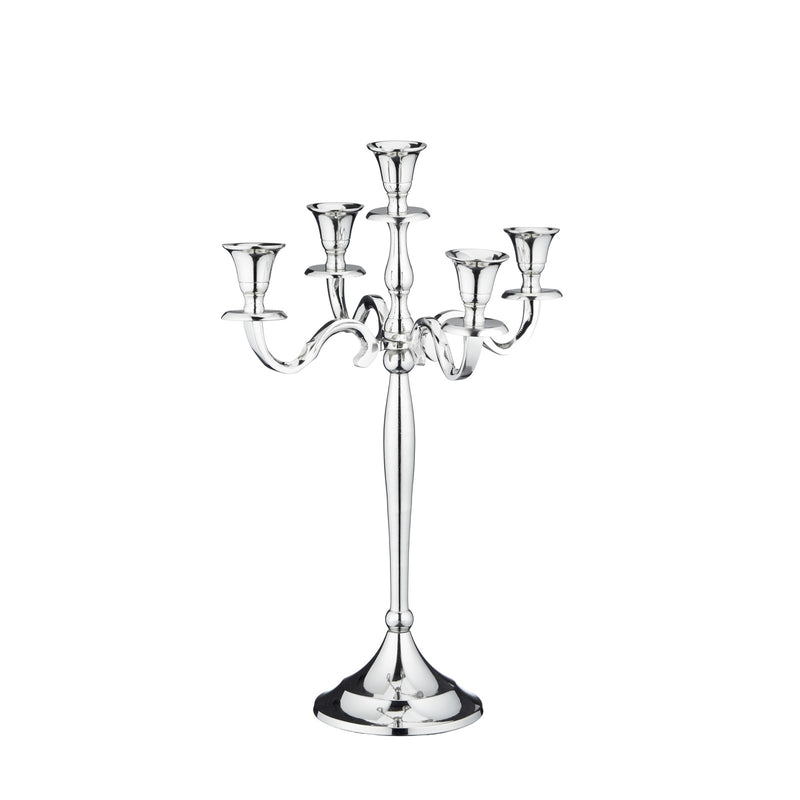 Kerzenleuchter 5 Arm silber