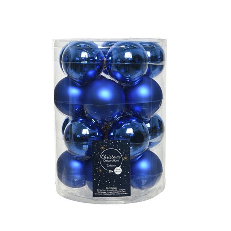 20 Stück glas Weihnachtskugeln D6 cm Variation