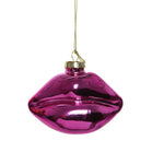 Weihnachtskugel KUSSMUND Lippen 10x4x6,5cm