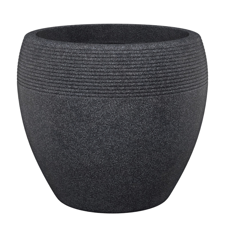 Scheurich - Pflanzkübel " LINEO Variation Schwarz Granit