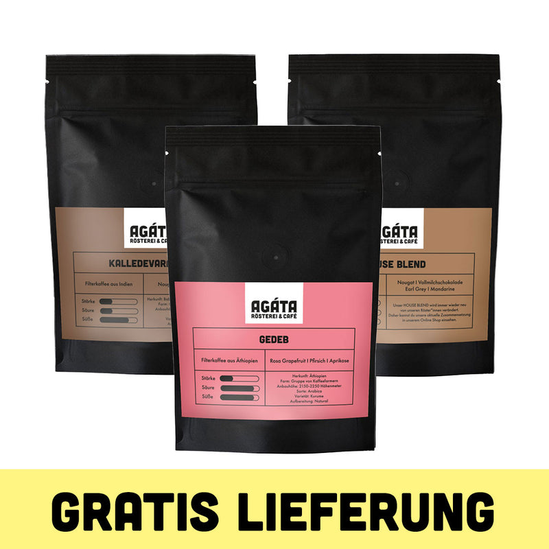 Probierpaket Filterkaffee 3x 250g