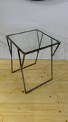 Glas Tisch Industrial Look (B)